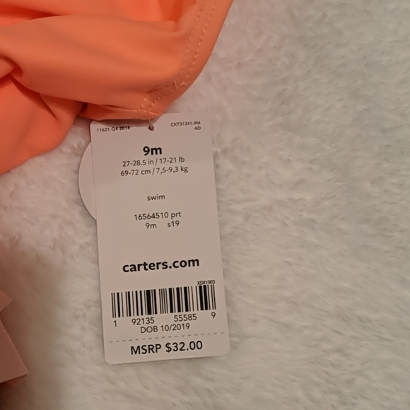 Carter's baby girls swimsuit - Picture 3 of 6